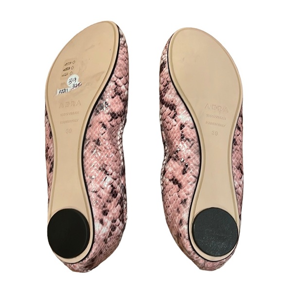 Aera Lily Snakeskin Ballet Flats made in ITALY! NEW! - Picture 3 of 5